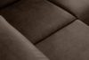 RATLO Ecksofa links mit Schlaffunktion in Leder-Optik in dunkelbraun Dunkelbraun - Foto 12