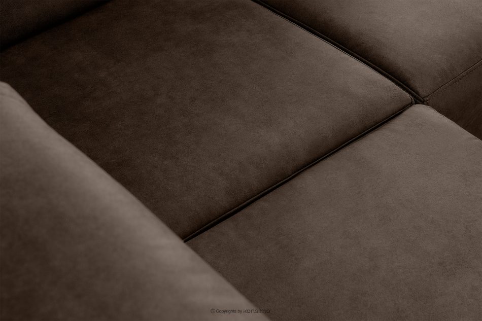 RATLO Ecksofa links mit Schlaffunktion in Leder-Optik in dunkelbraun Dunkelbraun - Foto 11