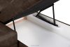 RATLO Ecksofa links mit Schlaffunktion in Leder-Optik in dunkelbraun Dunkelbraun - Foto 15