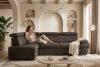 RATLO Ecksofa links mit Schlaffunktion in Leder-Optik in dunkelbraun Dunkelbraun - Foto 17