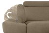 RATLO Ecksofa links mit Schlaffunktion und Bettzeugcontainer in hellbraun hellbraun - Foto 9