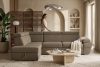 RATLO Ecksofa links mit Schlaffunktion und Bettzeugcontainer in hellbraun hellbraun - Foto 15
