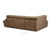 RATLO Ecksofa links mit Schlaffunktion in Leder-Optik in cappuccinobraun cappuccino - Foto 4