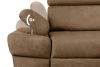RATLO Ecksofa links mit Schlaffunktion in Leder-Optik in cappuccinobraun cappuccino - Foto 7