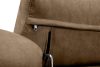 RATLO Ecksofa links mit Schlaffunktion in Leder-Optik in cappuccinobraun cappuccino - Foto 10