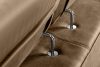 RATLO Ecksofa links mit Schlaffunktion in Leder-Optik in cappuccinobraun cappuccino - Foto 11