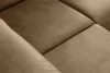 RATLO Ecksofa links mit Schlaffunktion in Leder-Optik in cappuccinobraun cappuccino - Foto 12