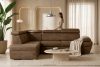RATLO Ecksofa links mit Schlaffunktion in Leder-Optik in cappuccinobraun cappuccino - Foto 16