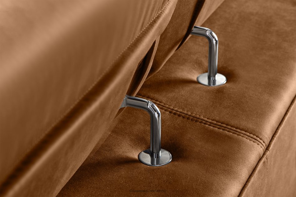RATLO Ecksofa links mit Schlaffunktion in Leder-Optik in rostbraun rost - Foto 10
