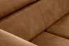 RATLO Ecksofa links mit Schlaffunktion in Leder-Optik in rostbraun rost - Foto 13