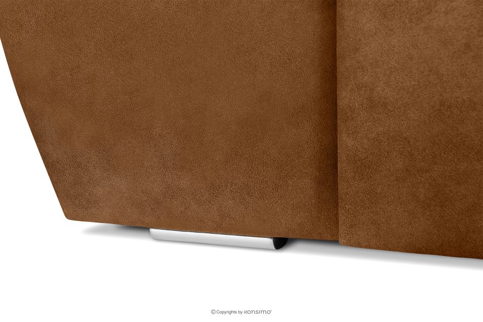 RATLO Ecksofa links mit Schlaffunktion in Leder-Optik in rostbraun rost - Foto 13