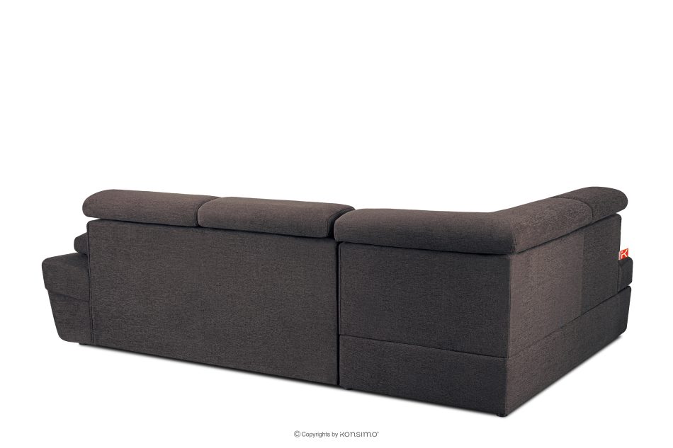 RATLO Ecksofa links mit Schlaffunktion und Bettzeugcontainer in marineblau/braun marineblau/braun - Foto 4