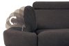 RATLO Ecksofa links mit Schlaffunktion und Bettzeugcontainer in marineblau/braun marineblau/braun - Foto 9