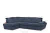 RATLO Ausklappbares Ecksofa mit Bettzeugcontainer navy blau links marineblau - Foto 4