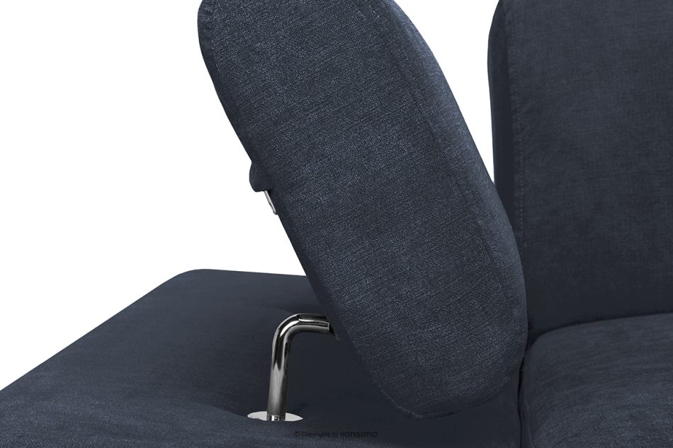 RATLO Ausklappbares Ecksofa mit Bettzeugcontainer navy blau links marineblau - Foto 9