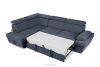 RATLO Ecksofa links mit Schlaffunktion und Bettzeugcontainer in dunkelblau dunkelblau - Foto 6