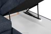 RATLO Ecksofa links mit Schlaffunktion und Bettzeugcontainer in dunkelblau dunkelblau - Foto 12