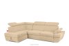 RATLO Ecksofa links mit Schlaffunktion und Bettzeugcontainer in ecrufarben ecru - Foto 3