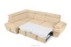 RATLO Ecksofa links mit Schlaffunktion und Bettzeugcontainer in ecrufarben ecru - Foto 6