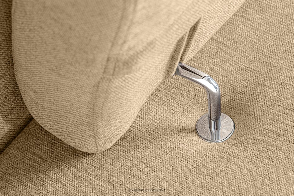 RATLO Ecksofa links mit Schlaffunktion und Bettzeugcontainer in ecrufarben ecru - Foto 7