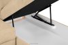 RATLO Ecksofa links mit Schlaffunktion und Bettzeugcontainer in ecrufarben ecru - Foto 12
