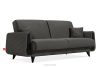 GUSTAVO III Sofabett Velours elegant anthrazit anthrazit - Foto 3