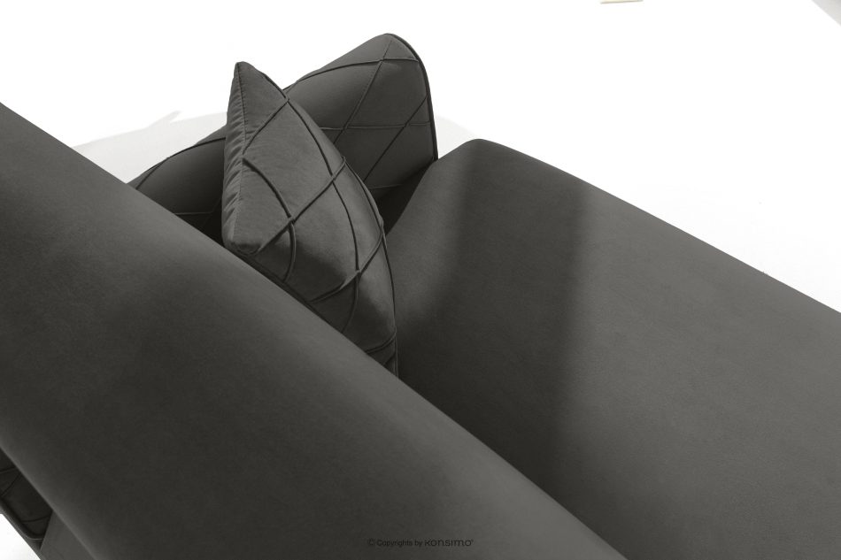 GUSTAVO III Sofabett Velours elegant anthrazit anthrazit - Foto 7