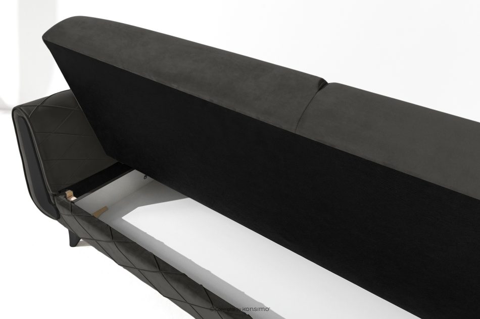 GUSTAVO III Sofabett Velours elegant anthrazit anthrazit - Foto 10