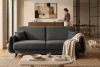 GUSTAVO III Sofabett Velours elegant anthrazit anthrazit - Foto 14