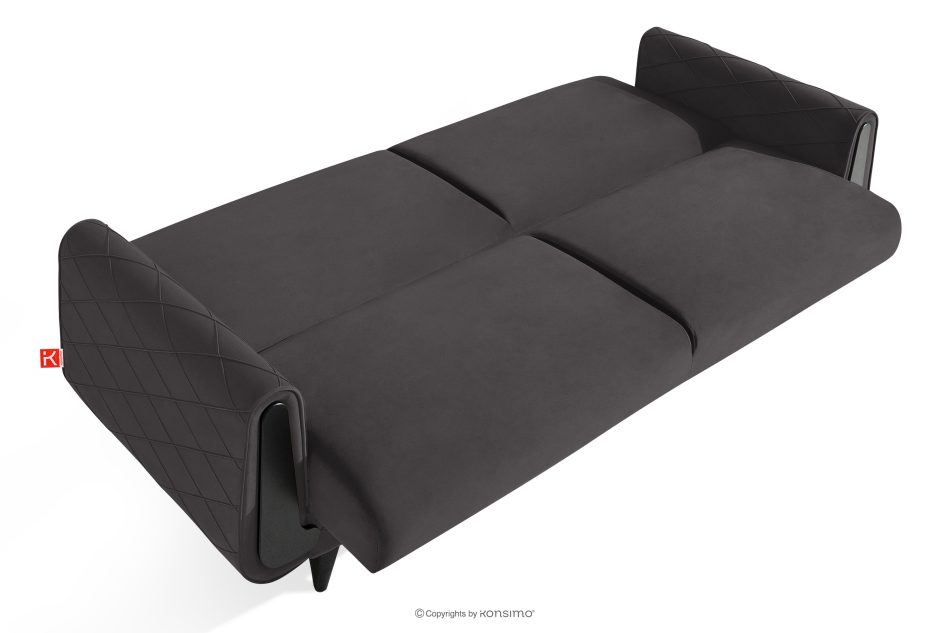 GUSTAVO III Dreisitzer-Sofa aus Velours graphit graphit - Foto 4
