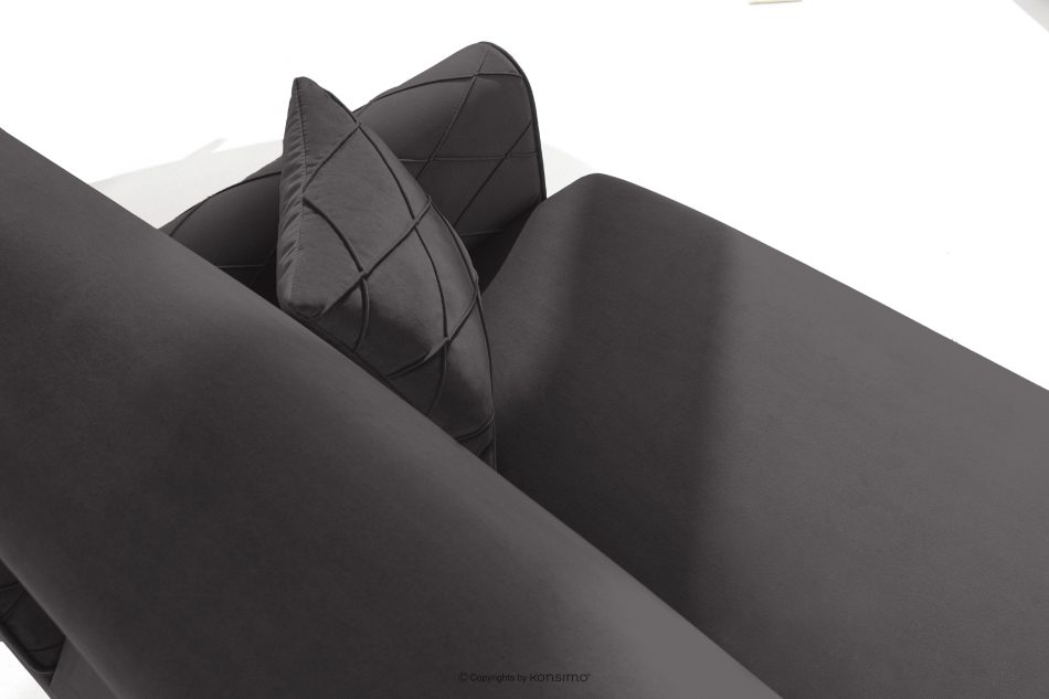 GUSTAVO III Dreisitzer-Sofa aus Velours graphit graphit - Foto 7
