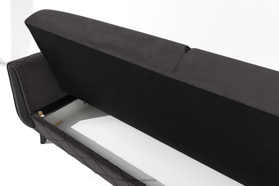 GUSTAVO III Dreisitzer-Sofa aus Velours graphit graphit - Foto 10
