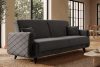GUSTAVO III Dreisitzer-Sofa aus Velours graphit graphit - Foto 12