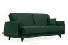GUSTAVO III Schlafsofa eleganter Velours dunkelgrün Dunkelgrün - Foto 3
