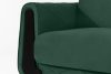 GUSTAVO III Schlafsofa eleganter Velours dunkelgrün Dunkelgrün - Foto 6