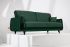 GUSTAVO III Schlafsofa eleganter Velours dunkelgrün Dunkelgrün - Foto 2