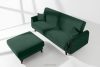 GUSTAVO III Schlafsofa eleganter Velours dunkelgrün Dunkelgrün - Foto 15