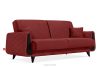 GUSTAVO III Dreisitzer-Sofa in Stoff Velours ausziehbar kastanienbraun kastanienbraun - Foto 3