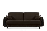 Schlafsofa eleganter Velours braun
