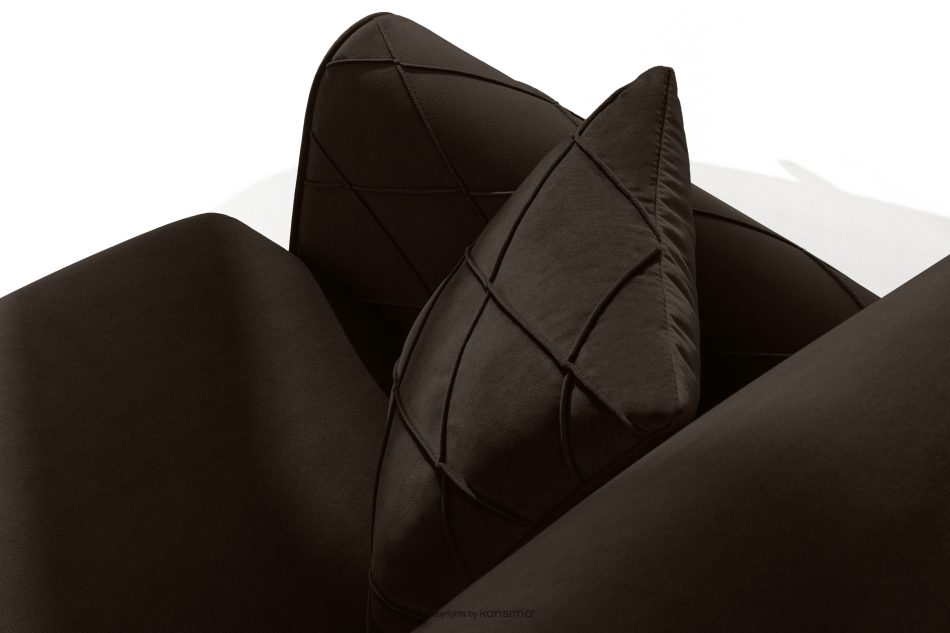 GUSTAVO III Schlafsofa eleganter Velours braun braun - Foto 6
