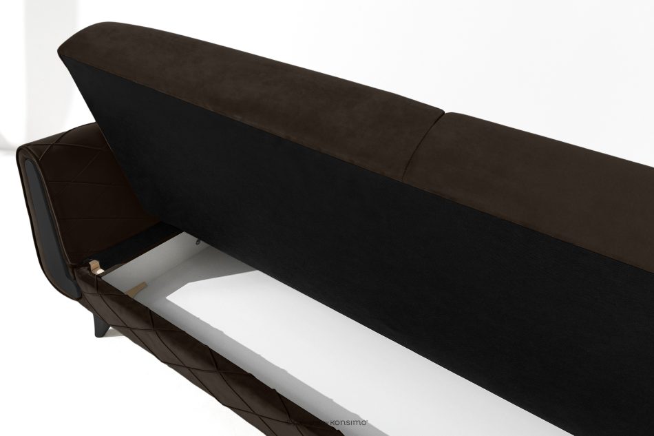 GUSTAVO III Schlafsofa eleganter Velours braun braun - Foto 10
