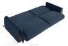 GUSTAVO III Dreisitzer-Sofa in Stoff Velours ausziehbar navy blau marineblau - Foto 5