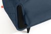 GUSTAVO III Dreisitzer-Sofa in Stoff Velours ausziehbar navy blau marineblau - Foto 10