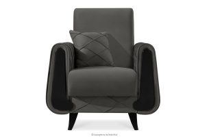 GUSTAVO III, https://konsimo.de/kollektion/gustavo-iii/ Velours Sessel elegant anthrazit anthrazit - Foto