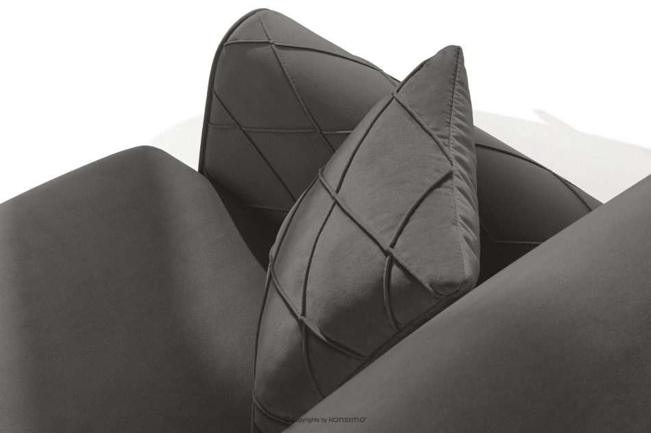 GUSTAVO III Velours Sessel elegant anthrazit anthrazit - Foto 6