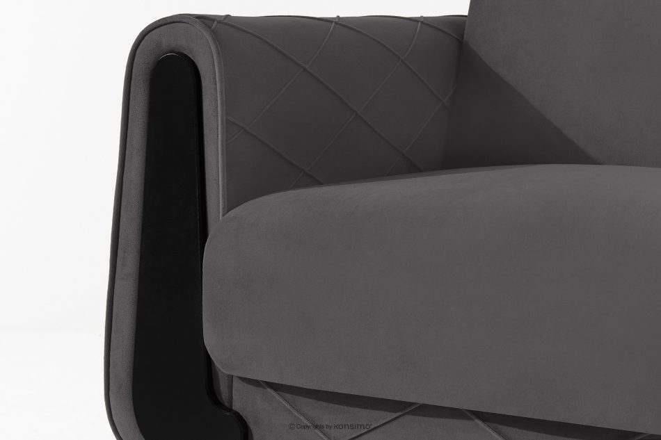 GUSTAVO III Sessel Velours elegant graphit graphit - Foto 5