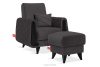 GUSTAVO III Sessel Velours elegant graphit graphit - Foto 10