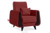 GUSTAVO III Sessel Velours elegant burgunderrot kastanienbraun - Foto 3