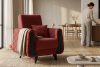 GUSTAVO III Sessel Velours elegant burgunderrot kastanienbraun - Foto 13