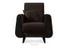 Velours sessel elegant braun
